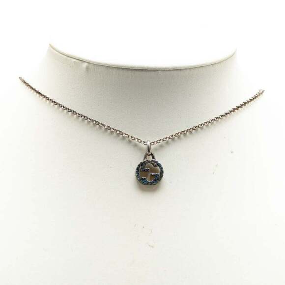 Gucci Interlocking G Necklace SV925 Silver Women's GUCCI